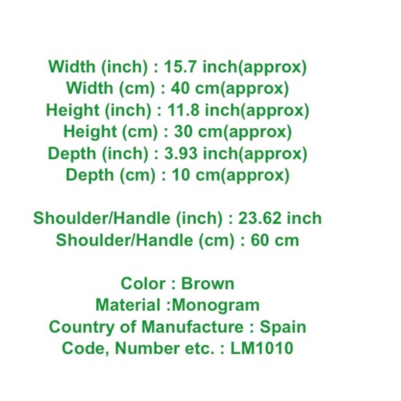 Louis Vuitton ✅Classic Brown Monogram Tote - Picture 6 of 9